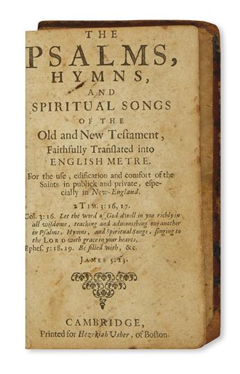 (BIBLE IN ENGLISH--PSALMS.) The Psalms, Hymns, and Spiritual Songs of the Old and New Testament,